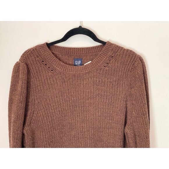 Gap 100% Cotton Crewneck Sweater Size Large Neutral Minimalist NEW w/tag k14 - Picture 3 of 14